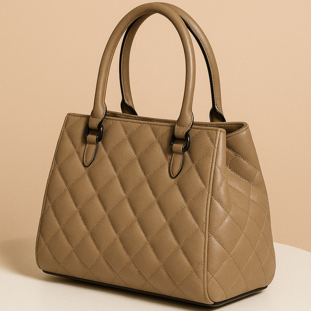 Aurora Luxe Bag Quilted Tote HandBag for Women-Elegant PU Leather Handbag