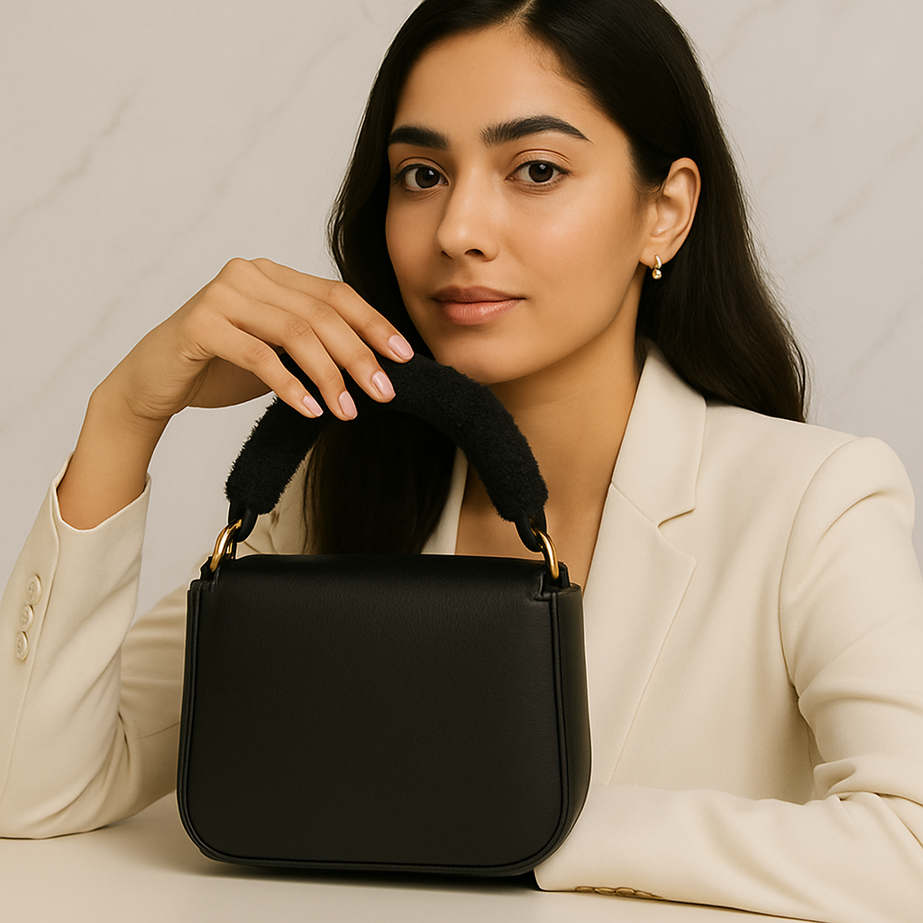 Ivory Elegance Quilted Handbag