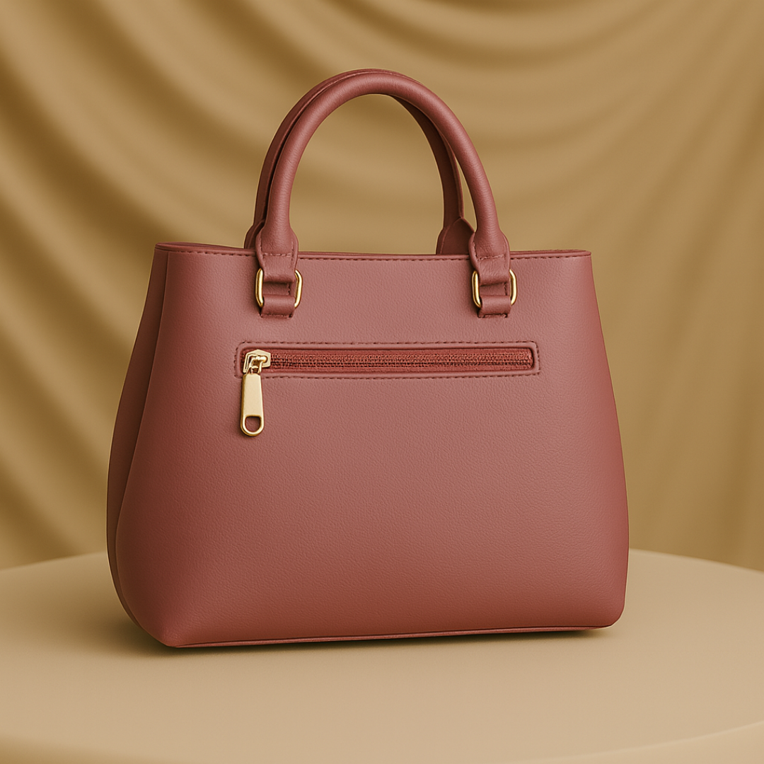 Mocha Charm Structured Tote handbag For Women