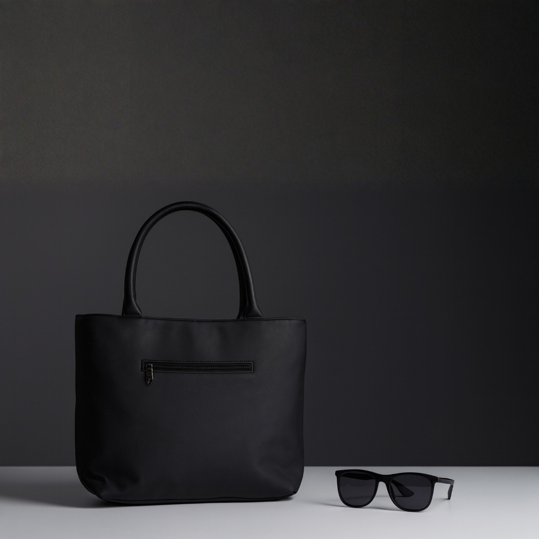 Midnight Quilted Office Handbag