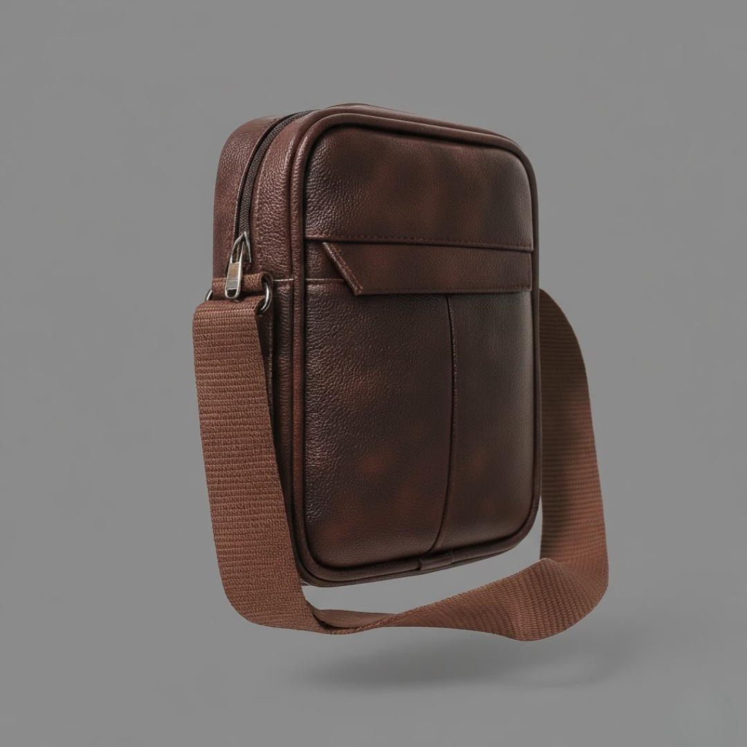 Men's Brown Sling Bag