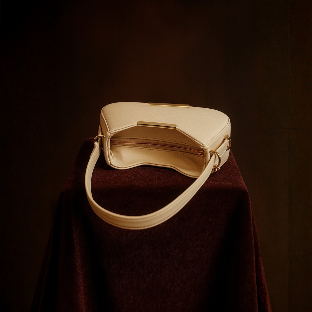 Trendy Cream Mini Shoulder Sling Bag for Women